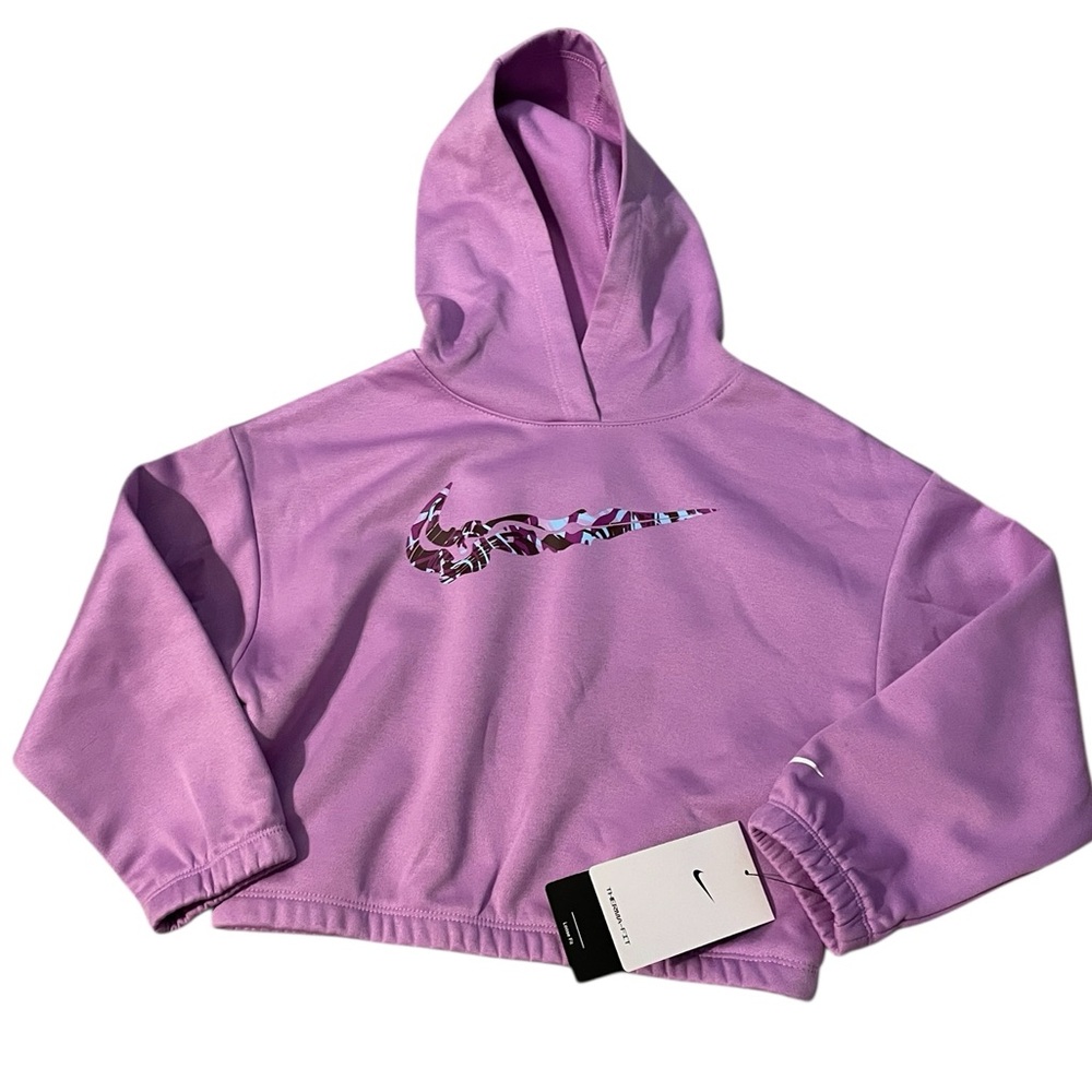 Nike Therma-Fit Hoodie 4T Toddler‎ Girls Purple Sweatshirt NWT